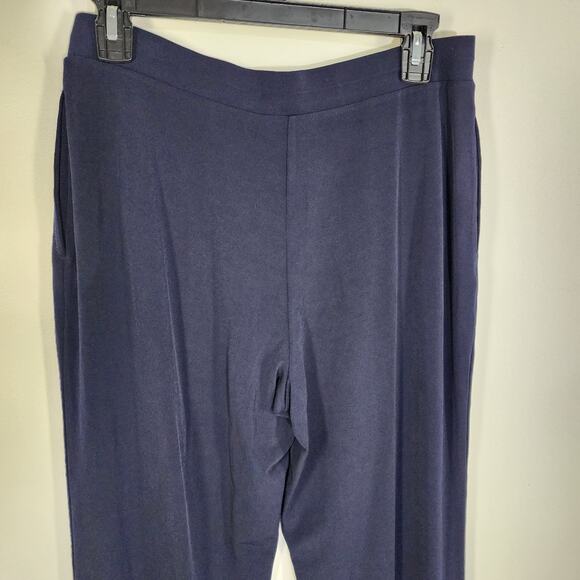 Every Day by Susan Graver Womens Petite Liquid Knit Pull On Pants Size SP Blue - Picture 5 of 8
